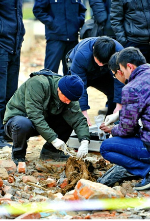 工地驚現大量碎尸--警方：系大學實驗用人體標本2