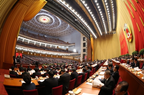 3月12日，全國政協十二屆四次會議在北京人民大會堂舉行第四次全體會議。新華社記者 馬占成 攝