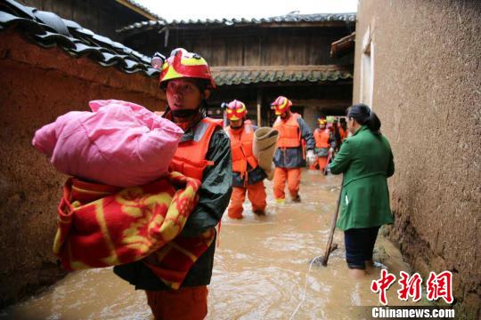 云南牟定發生強降雨洪澇災害已致3人死亡1人受傷