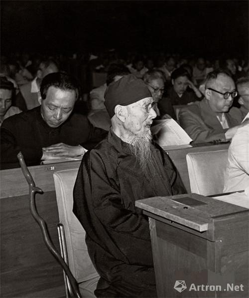 附圖16、1956年6月15日，齊白石出席第一屆全國人民代表大會(huì)第三次會(huì)議