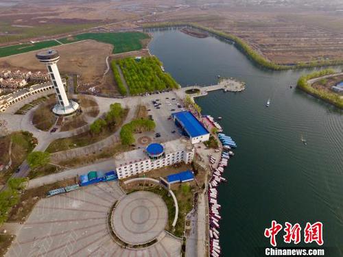 雄安新區白洋淀畔航拍 圖為雄縣碼頭 張帆 攝