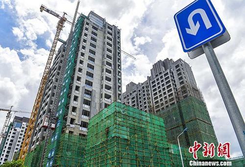 資料圖：正在建設的樓房。 <a target='_blank' href='http://www.chinanews.com/'>中新社</a>記者 駱云飛 攝