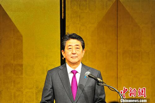 日本首相安倍晉三。 <a target='_blank' href='http://www.chinanews.com/'>中新社</a>記者 呂少威 攝