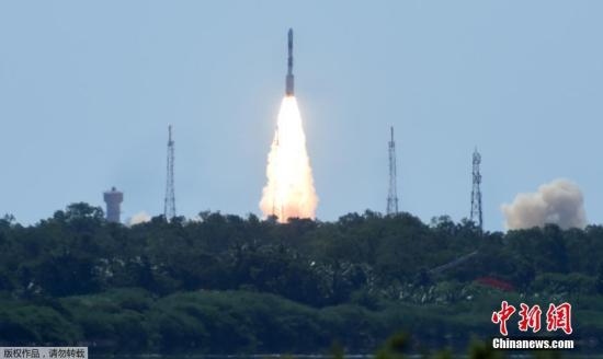 資料圖：2016年6月22日，印度空間研究組織(ISRO)成功利用PSLV-C34運載火箭將20顆衛星送入太空。