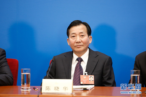 圖為農業部原副部長陳曉華。新華網 中國政府網 陳杰 攝