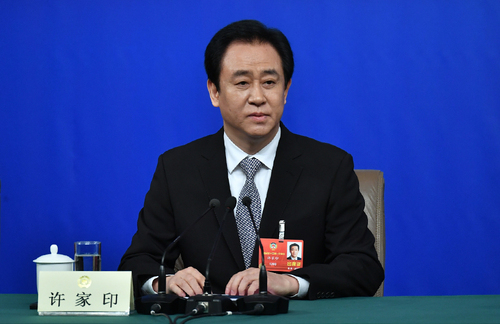 全國政協(xié)委員、恒大集團董事局主席許家印。人民網(wǎng)記者 于凱 攝