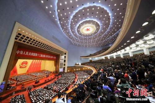 3月5日，十三屆全國人大一次會議在北京開幕。<a target='_blank' href='http://www.chinanews.com/'>中新社</a>記者 杜洋 攝