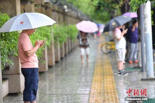 中國長江中下游地區進入降雨集中期