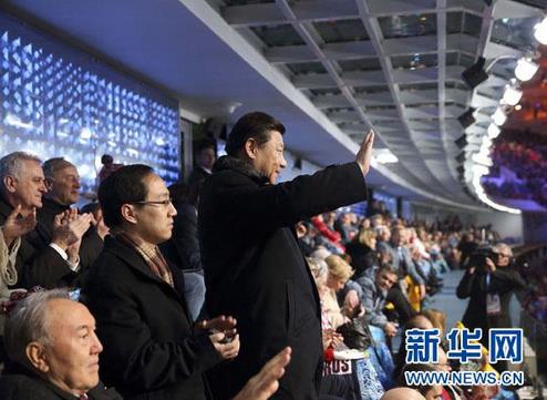 2014年2月，習近平出席索契冬奧會開幕式。來源：新華網