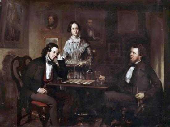 Chess Players， c.1840–c.1850