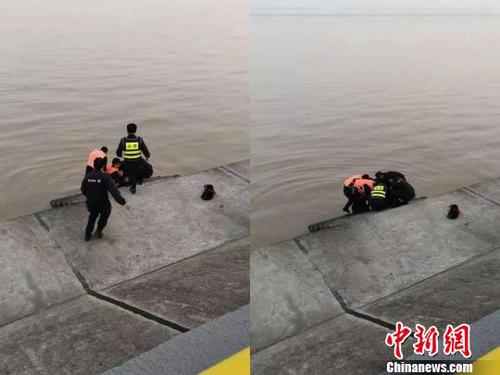 圖為：民警機智解救化險為夷。海寧公安供圖