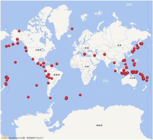 與2017年相比，2018年全球地震活動(dòng)明顯增強(qiáng)。圖片來(lái)源：中國(guó)地震臺(tái)網(wǎng)微信公眾號(hào)