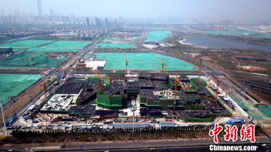 全國單體體量最大公立醫院地下室結構封頂