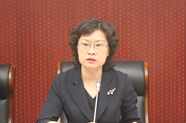 圖為出席懇談會的東城區委副書記、區長金暉 人民政協網記者 李敏杰 攝