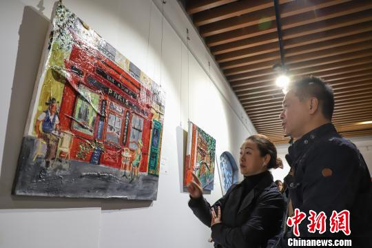 圖為展覽活動現(xiàn)場。　瞿宏倫 攝