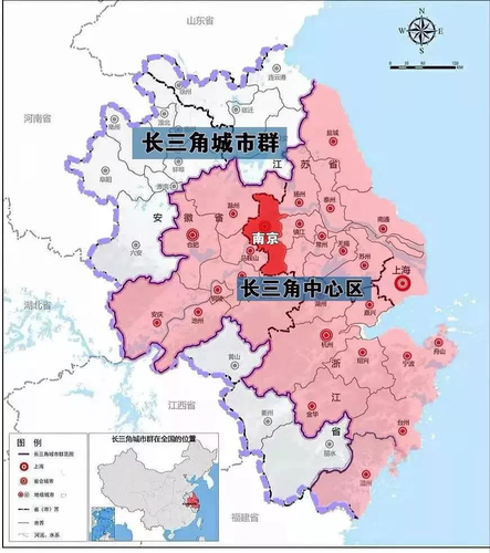 9 長三角城市群范圍。來源：南京市發改委