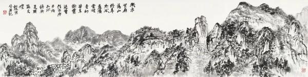 張桐瑀  水墨寫生之二  紙本水墨  34×82cm