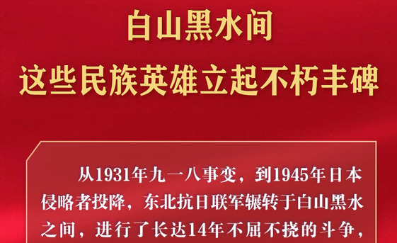 白山黑水間 這些民族英雄立起不朽豐碑