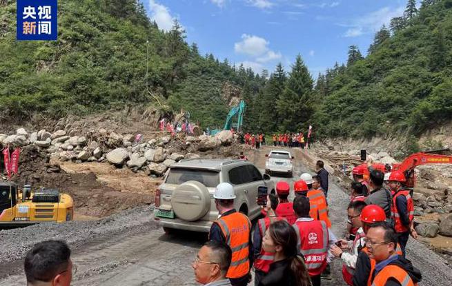 S104線搶通 甘肅榆中災毀道路全面恢復通車